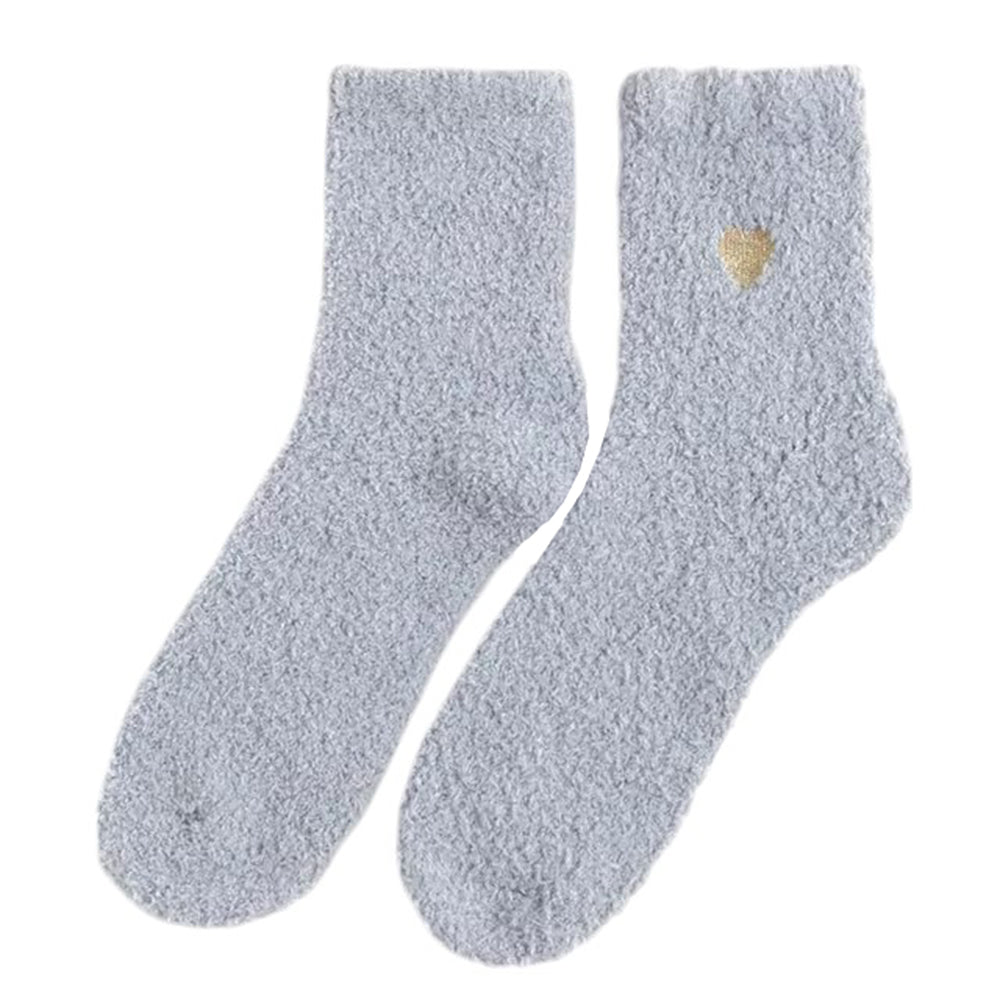 VILZSTUDIOS Cozy heart plush socks for comfortable wear