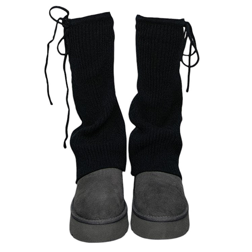VILZSTUDIOS Fashionable ribbed leg warmers