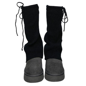 VILZSTUDIOS Fashionable ribbed leg warmers