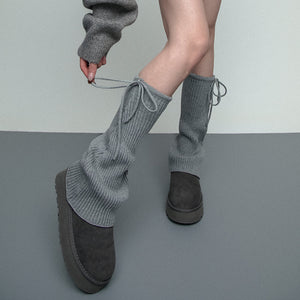 VILZSTUDIOS Fashionable ribbed leg warmers