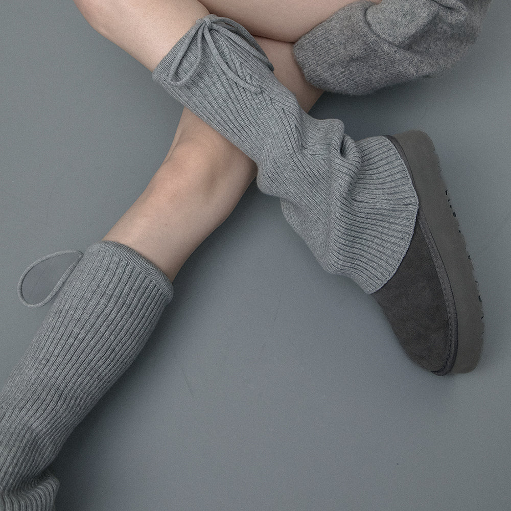 VILZSTUDIOS Fashionable ribbed leg warmers