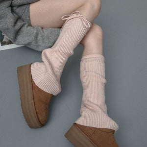VILZSTUDIOS Fashionable ribbed leg warmers