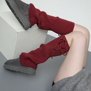 VILZSTUDIOS Fashionable ribbed leg warmers