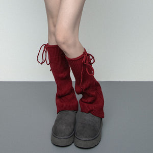 VILZSTUDIOS Fashionable ribbed leg warmers