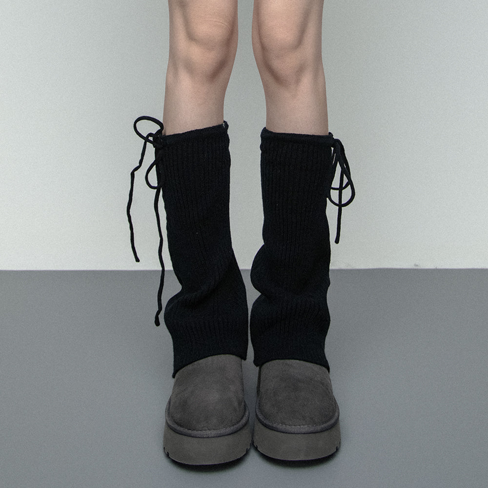 VILZSTUDIOS Fashionable ribbed leg warmers