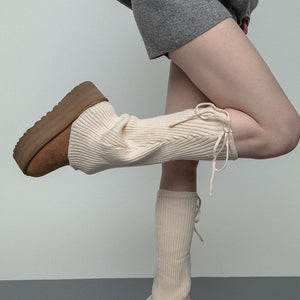 VILZSTUDIOS Fashionable ribbed leg warmers