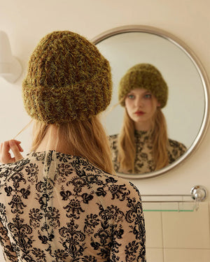VILZSTUDIOS Textured knit beanie for streetwear fashion