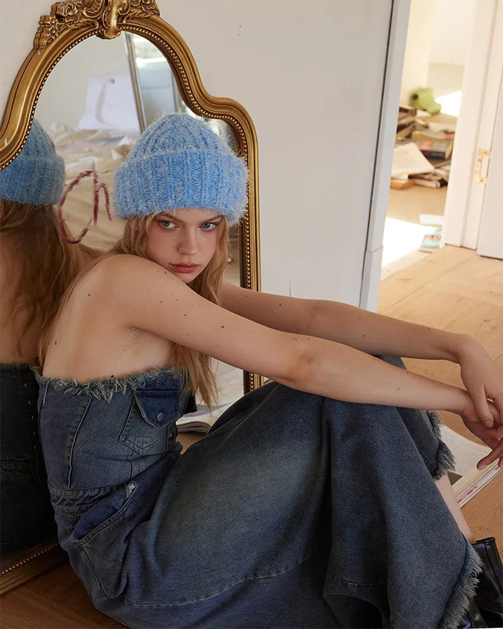 VILZSTUDIOS Textured knit beanie for streetwear fashion