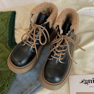 VILZSTUDIOS Faux leather ankle boots for casual wear