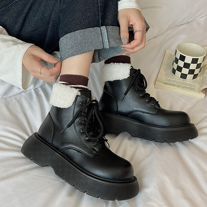 VILZSTUDIOS Faux leather ankle boots for casual wear