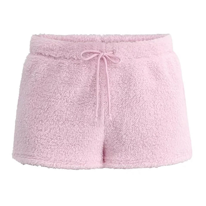 VILZSTUDIOS Cozy fuzzy mini shorts from VILZSTUDIOS