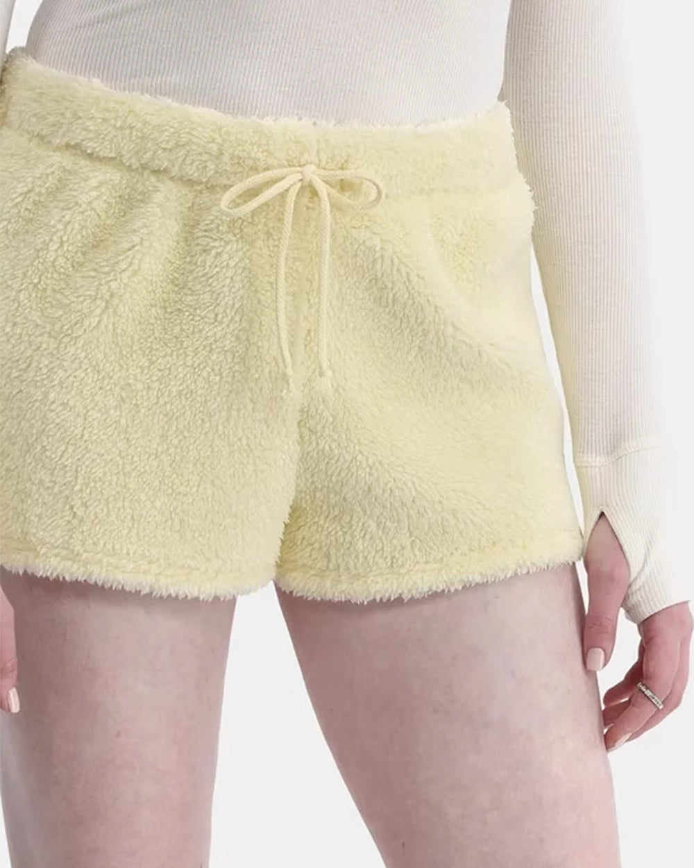 VILZSTUDIOS Cozy fuzzy mini shorts from VILZSTUDIOS