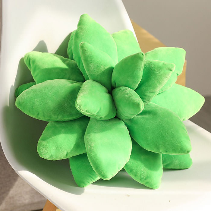VILZSTUDIOS 3D succulent pillow for home decor
