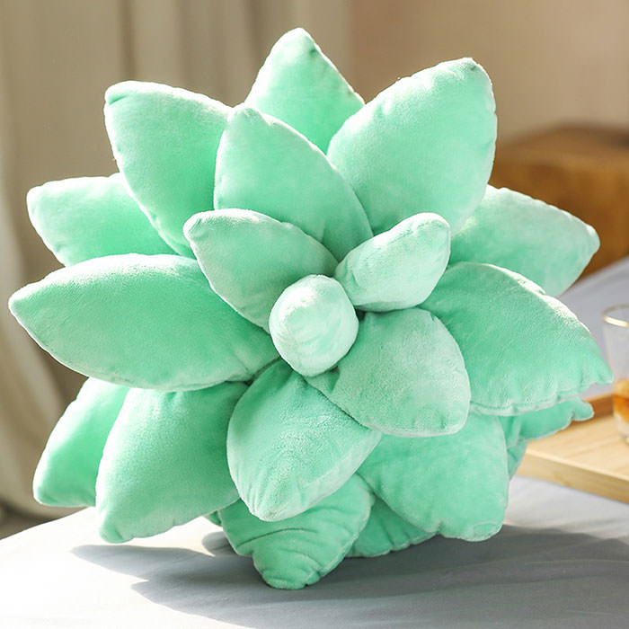 VILZSTUDIOS 3D succulent pillow for home decor