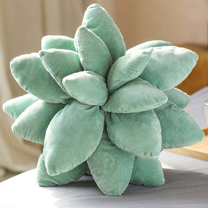 VILZSTUDIOS 3D succulent pillow for home decor