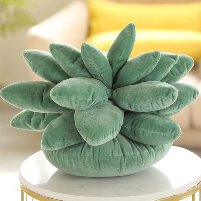 VILZSTUDIOS 3D succulent pillow for home decor
