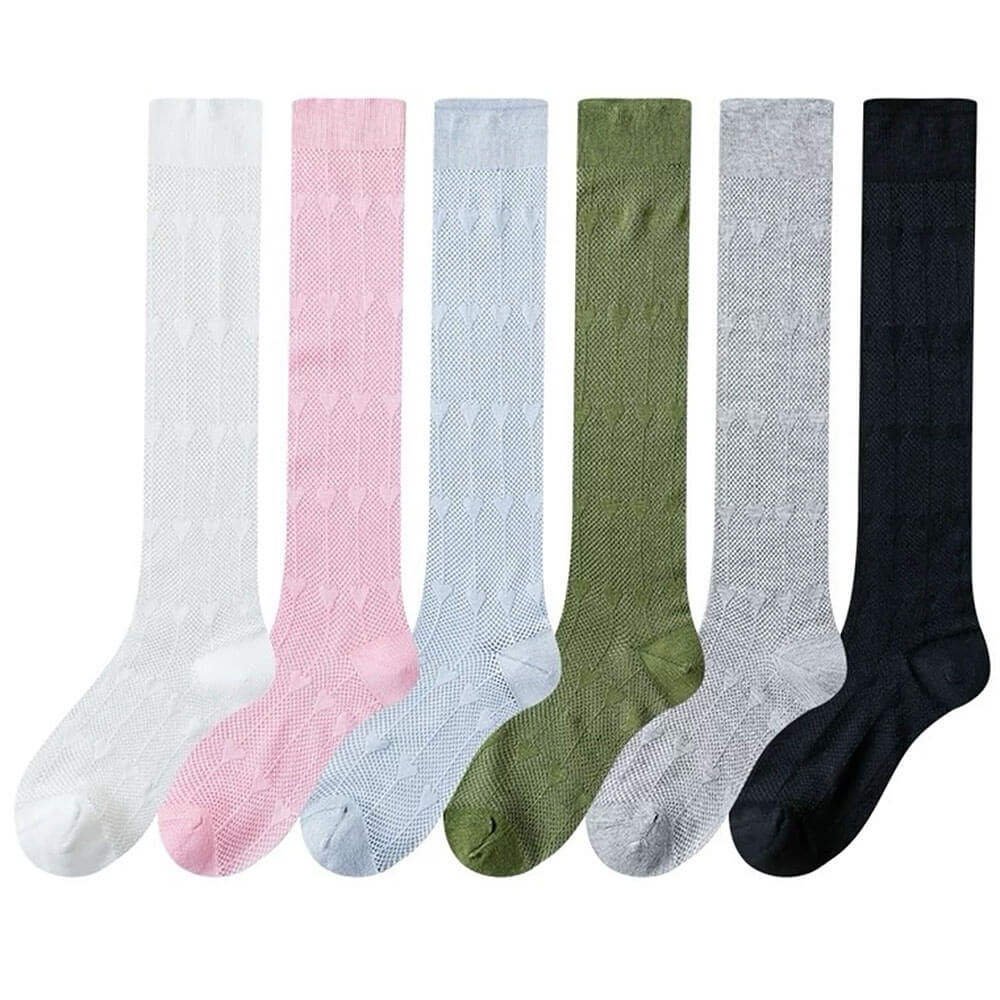 VILZSTUDIOS Stylish lightweight knee socks for casual wear
