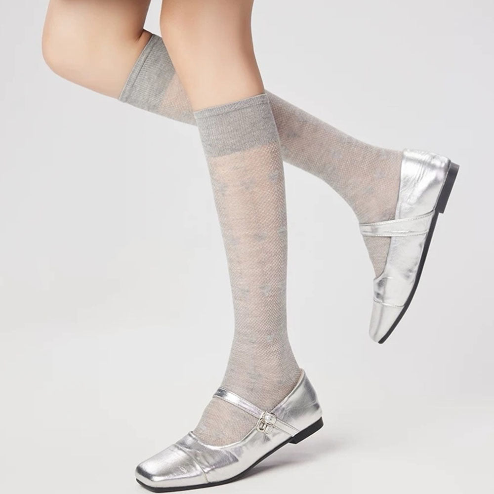 VILZSTUDIOS Stylish lightweight knee socks for casual wear