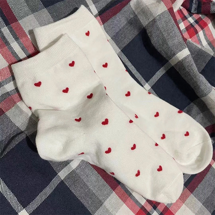 VILZSTUDIOS Cozy heart patterned socks for everyday wear