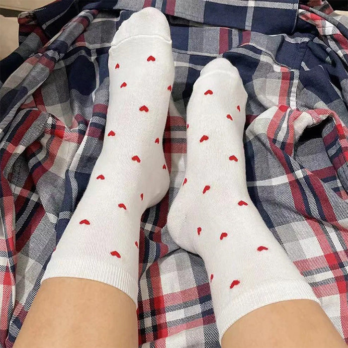 VILZSTUDIOS Cozy heart patterned socks for everyday wear