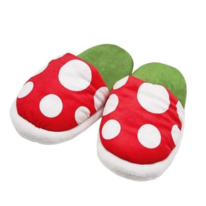 VILZSTUDIOS Cozy plush slippers with a unique mushroom design