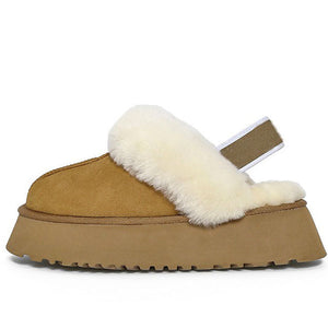 VILZSTUDIOS Cozy platform vegan leather slippers