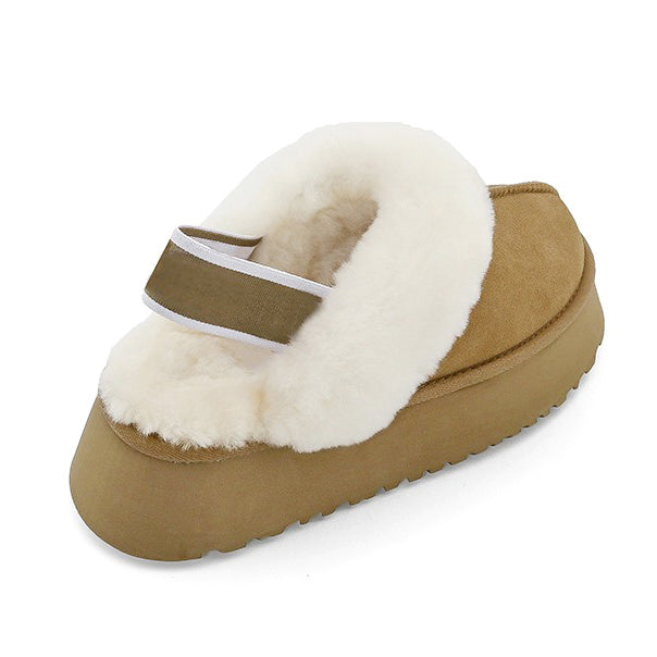 VILZSTUDIOS Cozy platform vegan leather slippers