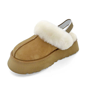 VILZSTUDIOS Cozy platform vegan leather slippers