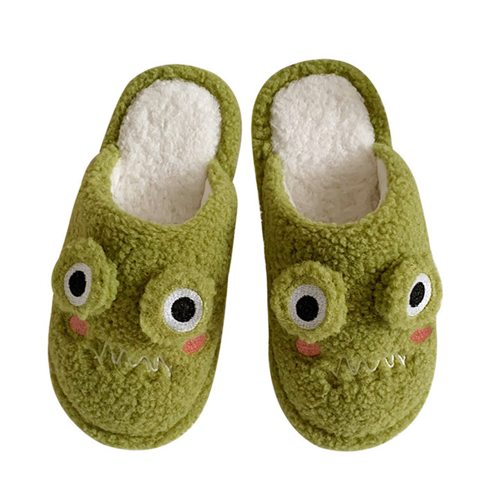 VILZSTUDIOS Cozy plush frog slippers for comfortable wear