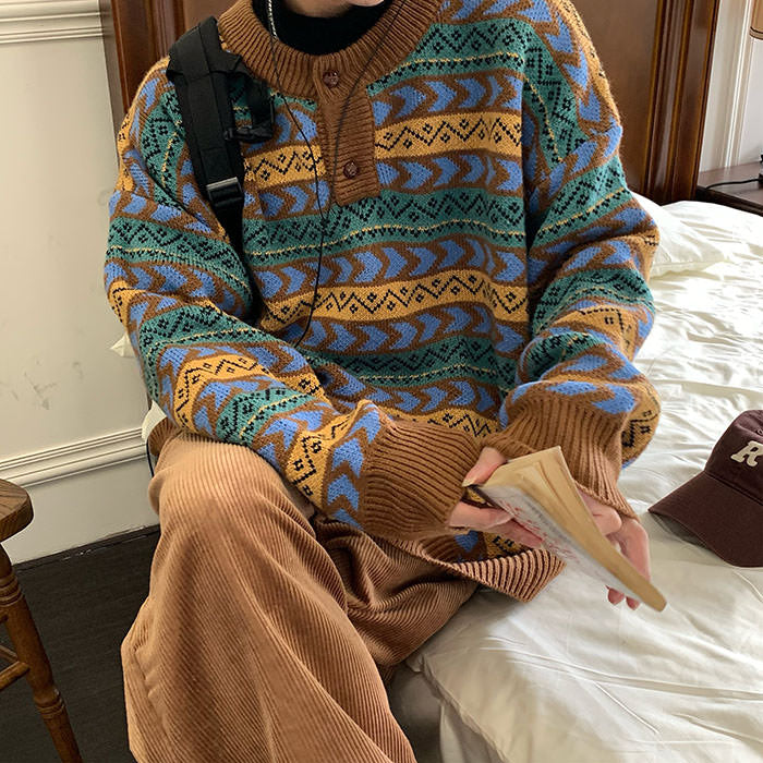 VILZSTUDIOS Crafted cozy button up sweater
