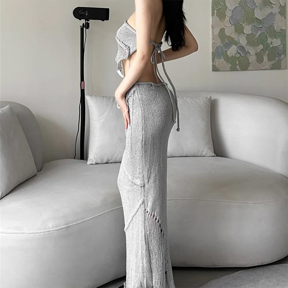 VILZSTUDIOS Crochet maxi skirt for stylish beachwear