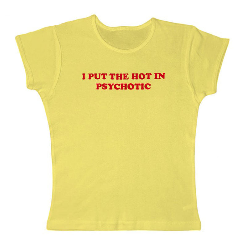 VILZSTUDIOS Unique cropped psychotic tee for stylish outfits
