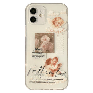 VILZSTUDIOS Aesthetic iPhone case featuring Cupid design