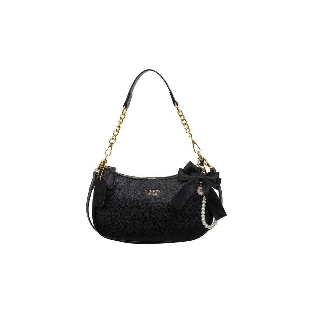 Curved Baguette Bow Shoulder Bag