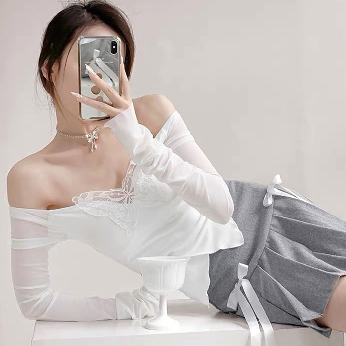 VILZSTUDIOS Stylish long sleeve top with cut out design