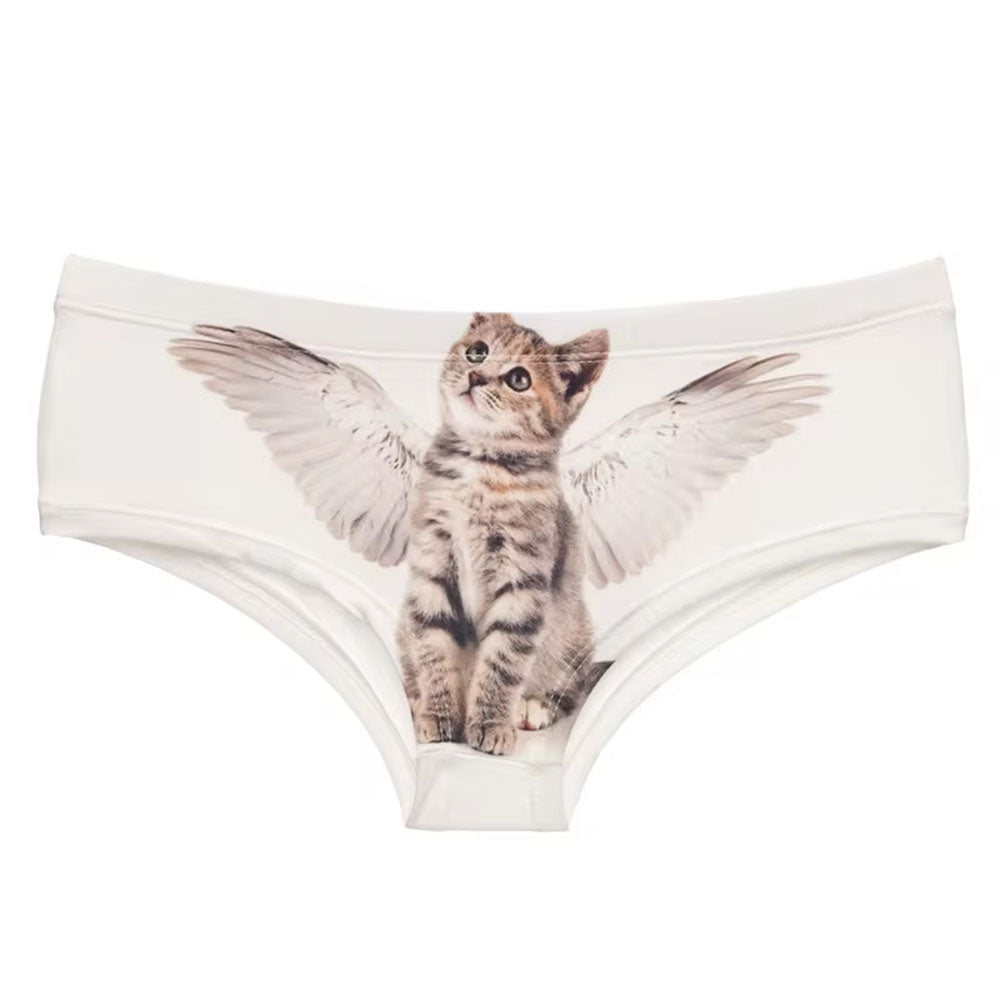 VILZSTUDIOS Cute kitten panty with angel wings design