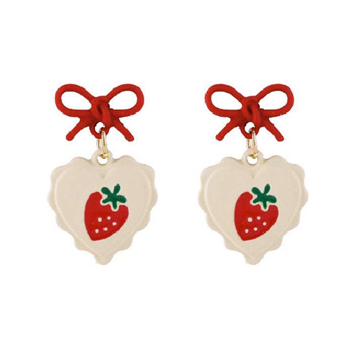 VILZSTUDIOS Cute strawberry dangle earrings for stylish accessories