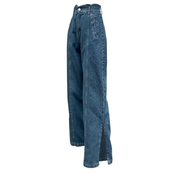 VILZSTUDIOS Fashionable denim jeans with a unique cutout design