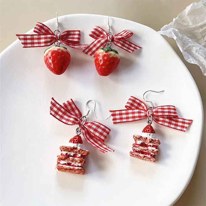 VILZSTUDIOS Colorful dessert-inspired earrings for a fun look