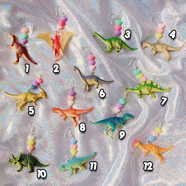 VILZSTUDIOS Trendy dinosaur earrings for a fun accessory choice
