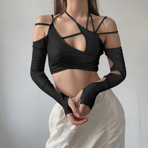 VILZSTUDIOS E-girl inspired cut out top for trendy fashion