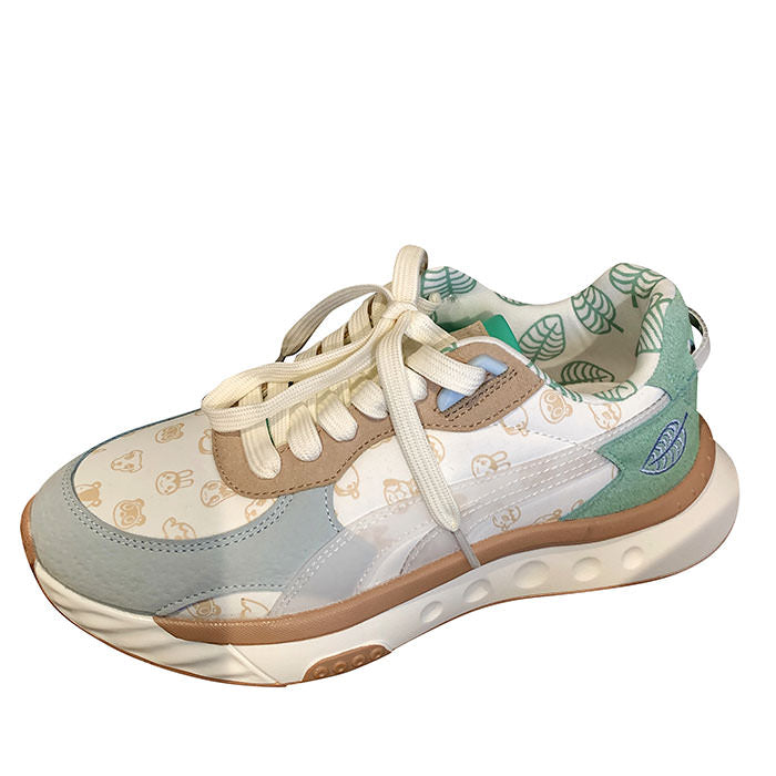 VILZSTUDIOS Stylish sneakers with leaf print design