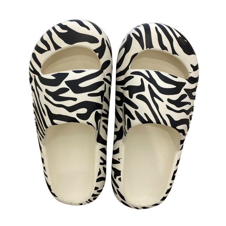 VILZSTUDIOS Stylish animal print foam slippers