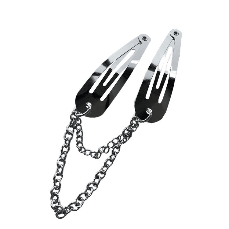 VILZSTUDIOS Edgy chain hair clips for stylish looks