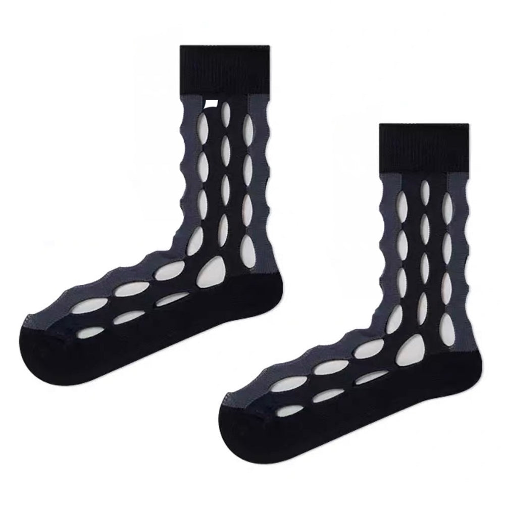 VILZSTUDIOS Stylish cutout mesh socks