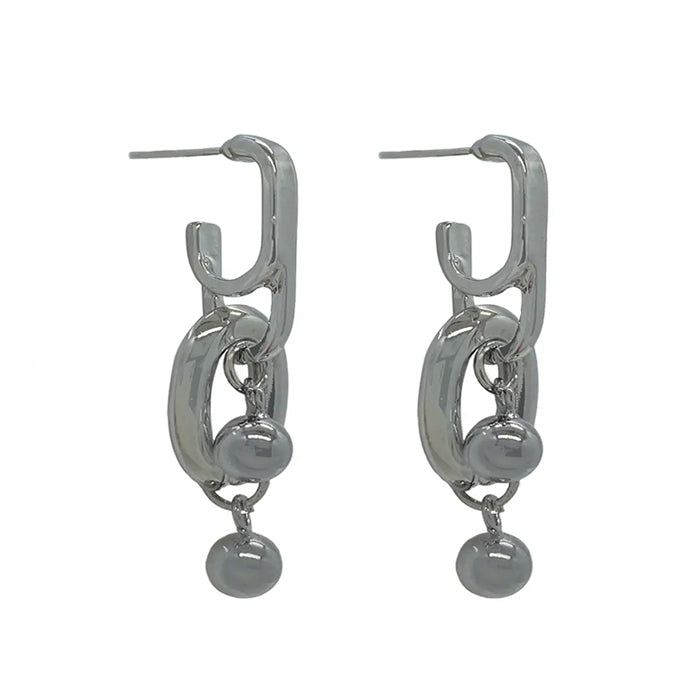 VILZSTUDIOS Chunky chain earrings for streetwear fashion