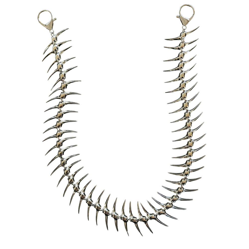 VILZSTUDIOS Edgy fishbone pant chain accessory for streetwear fashion