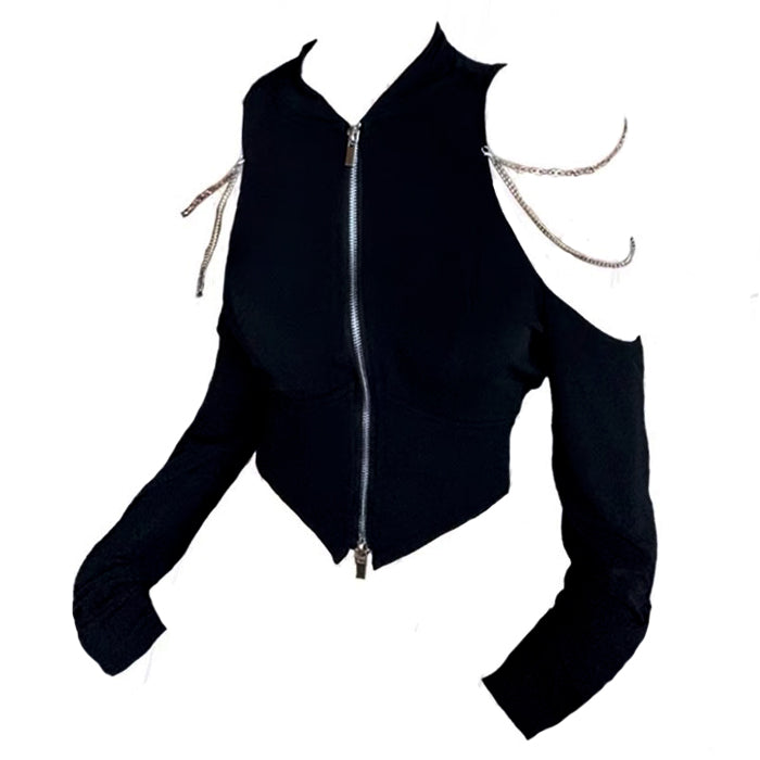 VILZSTUDIOS Edgy Long Sleeve Chain Top product image