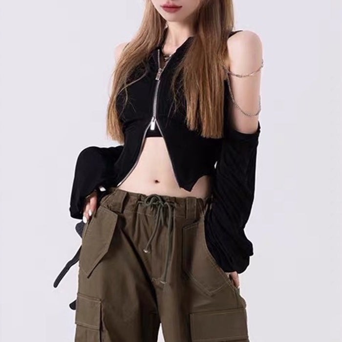 VILZSTUDIOS Edgy Long Sleeve Chain Top product image