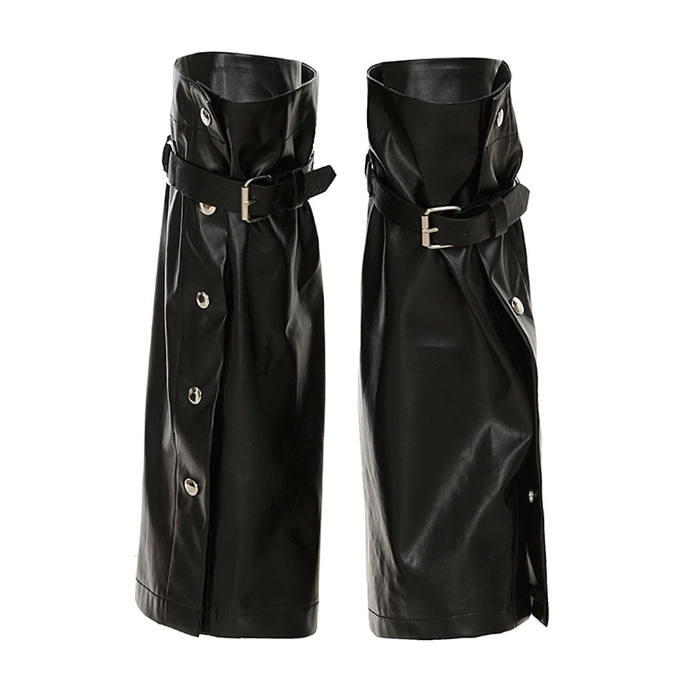 VILZSTUDIOS Vegan leather leg warmers from VILZSTUDIOS